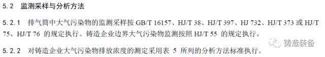 大气污染物排放限值